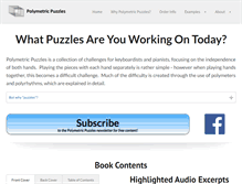 Tablet Screenshot of polymetricpuzzles.com